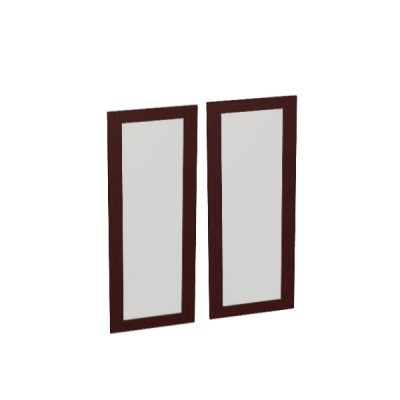 Дверь средняя в деревянной рамке