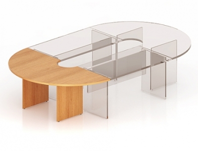 Секция угловая(элемент закругленной части стола для переговоров) КЭ13