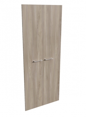 Комплект высоких деревянных дверей