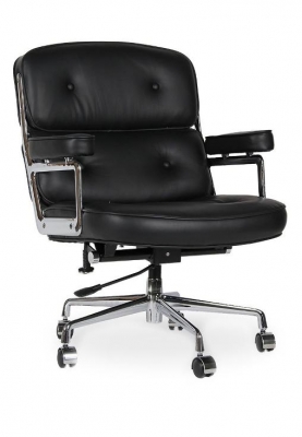 Кресло Eames Style Lobby Chair ES104 (черная кожа)