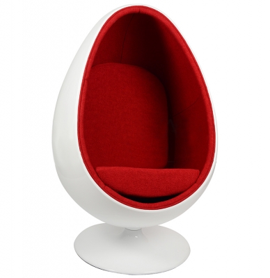 Кресло Ovalia Egg Style Chair Red
