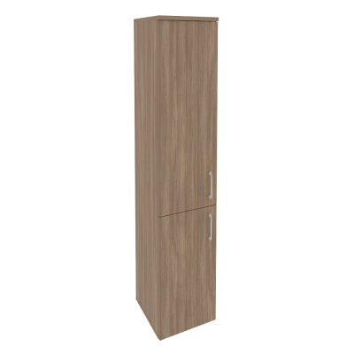 Шкаф высокий узкий (L/R) (1 низкий фасад ЛДСП + 1 средний фасад ЛДСП)