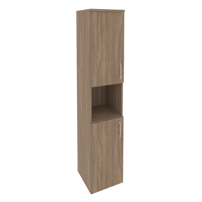 Шкаф высокий узкий (L/R) (2 низких фасада ЛДСП)