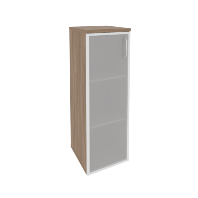 Шкаф средний узкий (L/R) (1 средний фасад стекло в раме)