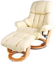 Кожаное кресло-реклайнер Relax Lux