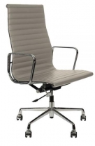 Кресло Eames Style HB Ribbed Office Chair EA 119 (серая кожа)