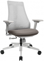 Кресло Air-Chair (серый пластик/хром. база)