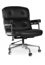 Кресло Eames Style Lobby Chair ES104 (черная кожа)