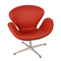 Кресло Arne Jacobsen Style Swan Chair Red