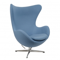 Кресло Arne Jacobsen Style Egg Chair Blue wool
