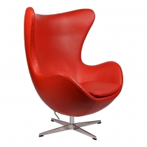 Кресло Arne Jacobsen Style Egg Chair Red premium 