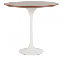 Стол Eero Saarinen Style Tulip Table MDF орех D90 