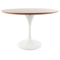 Стол Eero Saarinen Style Tulip Table MDF орех D110 